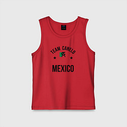 Майка детская хлопок Team Canelo, цвет: красный