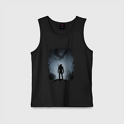 Майка детская хлопок ВЕДЬМАК, цвет: черный