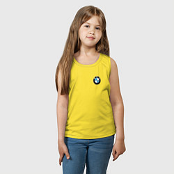 Майка детская хлопок BMW, цвет: желтый — фото 2