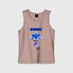 Майка детская хлопок SONIC, цвет: пыльно-розовый