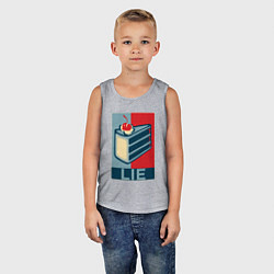 Майка детская хлопок PORTAL, цвет: меланж — фото 2