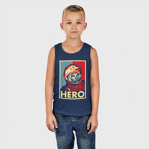 Детская майка ЮРИЙ ГАГАРИН / Тёмно-синий – фото 5