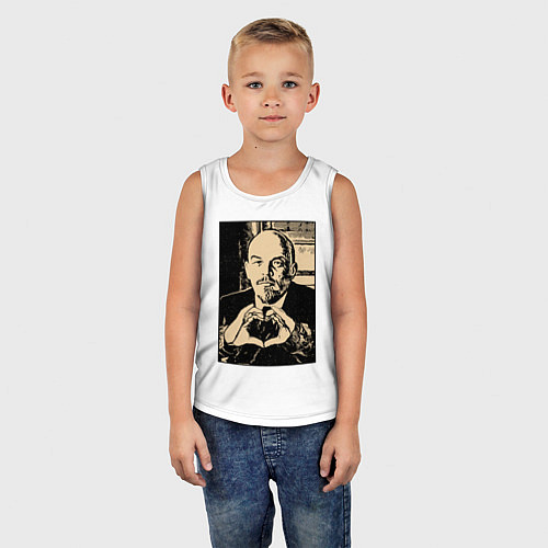 Детская майка Ленин Oko / Белый – фото 5