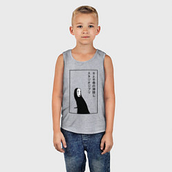 Майка детская хлопок Безликий, Унесенные призраками, цвет: меланж — фото 2