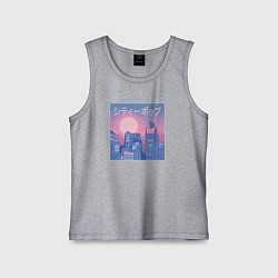 Майка детская хлопок Городская эстетика, цвет: меланж