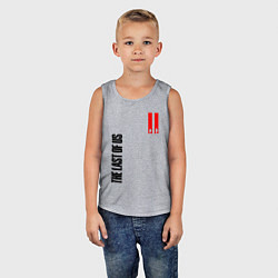 Майка детская хлопок THE LAST OF US II, цвет: меланж — фото 2