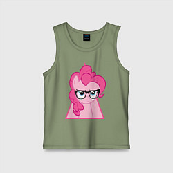 Майка детская хлопок Pinky Pie hipster, цвет: авокадо