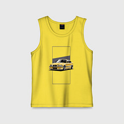 Майка детская хлопок BMW E36, цвет: желтый