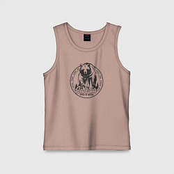 Майка детская хлопок Сибирь Дух России, цвет: пыльно-розовый