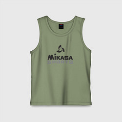 Майка детская хлопок MIKASA SPORTS, цвет: авокадо