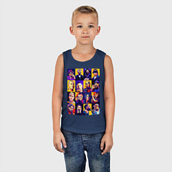 Майка детская хлопок Легенды Рэпа, цвет: тёмно-синий — фото 2