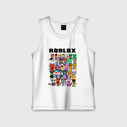 Майка детская хлопок ROBLOX PIGGY, цвет: белый