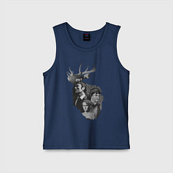 Майка детская хлопок Hannibal, цвет: тёмно-синий