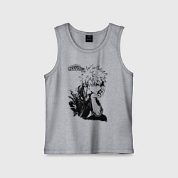 Майка детская хлопок Моя геройская академия, цвет: меланж