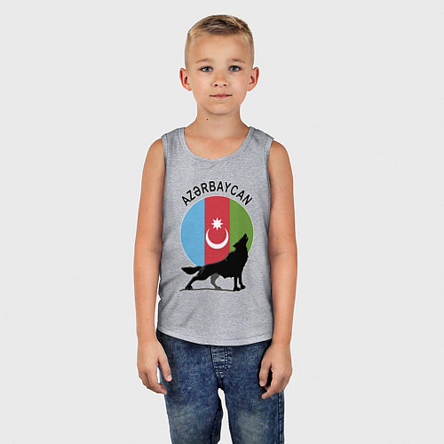Детская майка Азербайджан / Меланж – фото 5