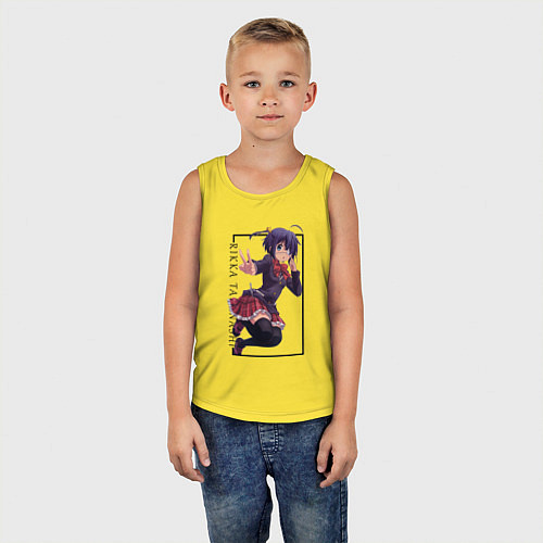 Детская майка Рикка Таканаси Чудачества любви не помеха! / Желтый – фото 5