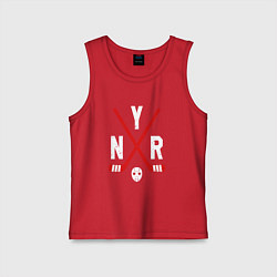 Майка детская хлопок New York Rangers, цвет: красный