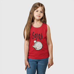 Майка детская хлопок Gojira, цвет: красный — фото 2