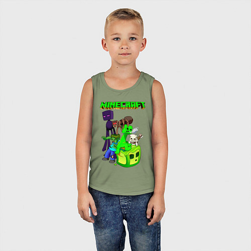 Детская майка Minecraft / Авокадо – фото 5