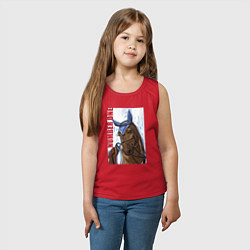 Майка детская хлопок Number one, цвет: красный — фото 2