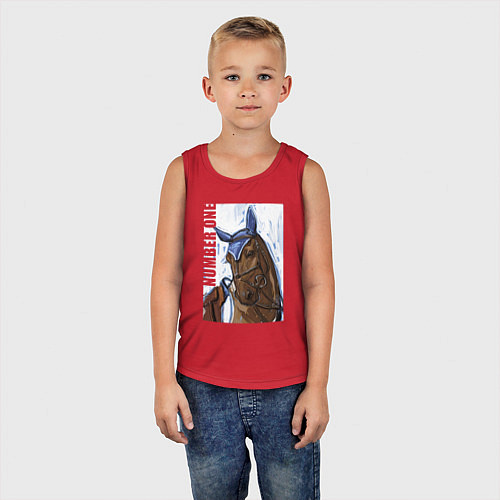 Детская майка Number one / Красный – фото 5