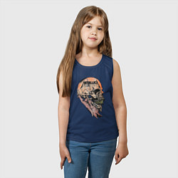 Майка детская хлопок Metallica art 04, цвет: тёмно-синий — фото 2