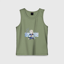 Майка детская хлопок Альбедо, цвет: авокадо