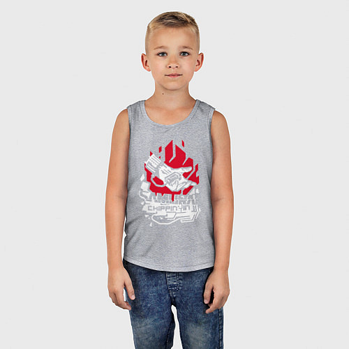 Детская майка Cyberpunk 2077 SAMURAI / Меланж – фото 5