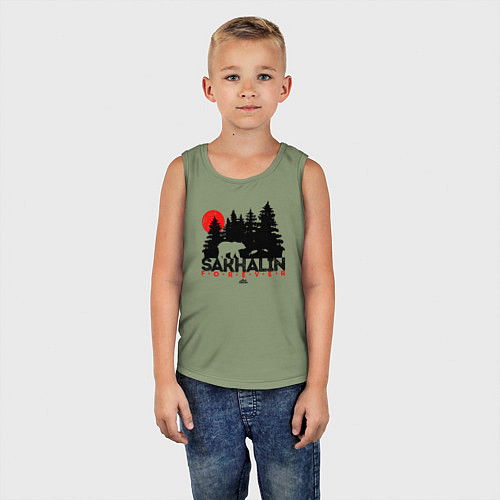 Детская майка Sakhalin forever / Авокадо – фото 5