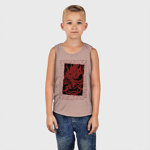 Детская майка Cyberpunk 2077 SAMURAI / Пыльно-розовый – фото 5