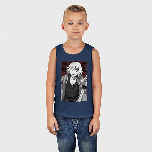 Детская майка Джузо Сузуя / Тёмно-синий – фото 5