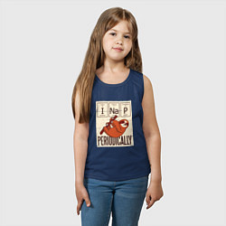 Майка детская хлопок I Nap Periodically, цвет: тёмно-синий — фото 2