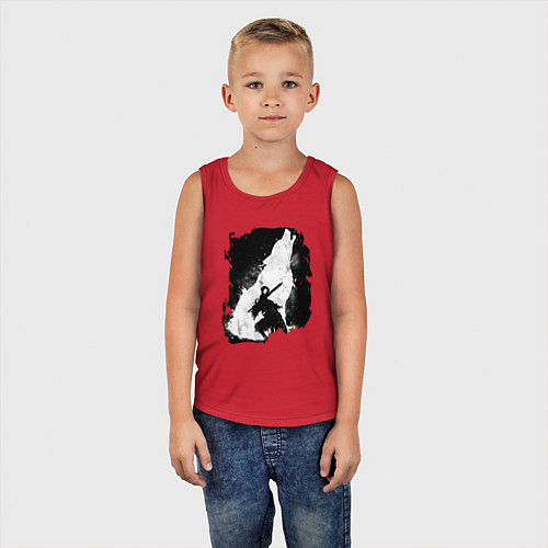 Детская майка DARK SOULS ТЁМНЫЕ ДУШИ / Красный – фото 5