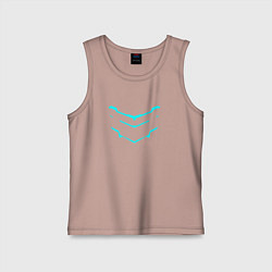 Майка детская хлопок DEAD SPACE МЁРТВЫЙ КОСМОС, цвет: пыльно-розовый