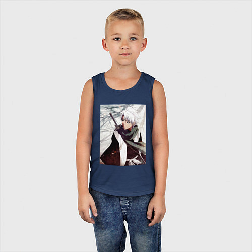 Детская майка Hitsugaya Toshiro / Тёмно-синий – фото 5
