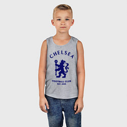 Майка детская хлопок Chelsea Est. 1905, цвет: меланж — фото 2