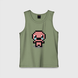 Майка детская хлопок Pixel isaac, цвет: авокадо