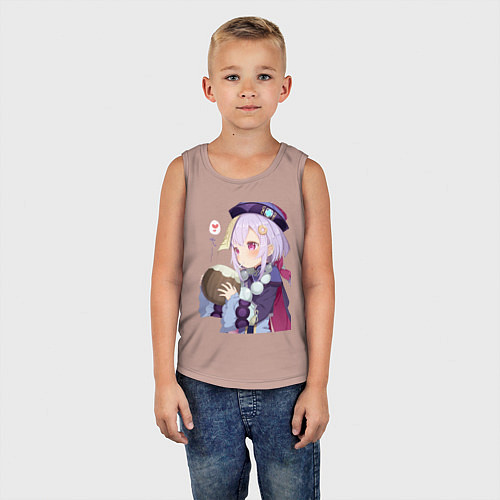 Детская майка Ци Ци Кокосовое молоко / Пыльно-розовый – фото 5