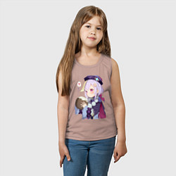 Майка детская хлопок Ци Ци Кокосовое молоко, цвет: пыльно-розовый — фото 2