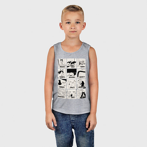 Детская майка Какой ты кот сегодня год / Меланж – фото 5