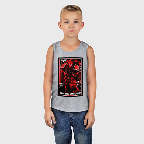 Детская майка Постер За Императора! красны / Меланж – фото 5