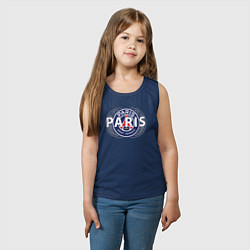 Майка детская хлопок PSG Core Wordmark Graphic New 202223, цвет: тёмно-синий — фото 2