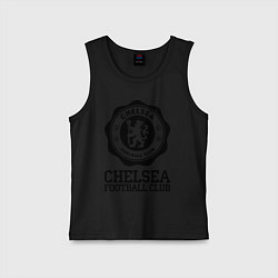 Майка детская хлопок Chelsea FC: Emblem, цвет: черный