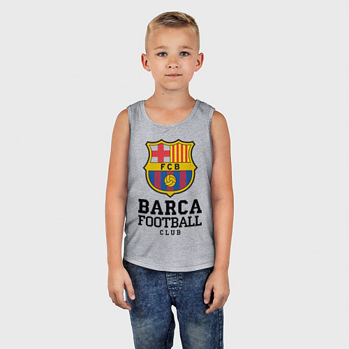 Детская майка Barcelona Football Club / Меланж – фото 5
