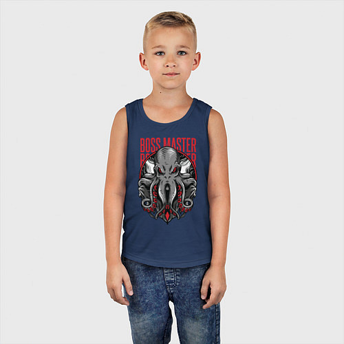 Детская майка Осьминог / Тёмно-синий – фото 5