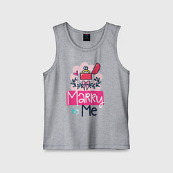 Детская майка Надпись выходи за меня