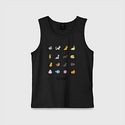 Майка детская хлопок Fruits Basket, цвет: черный