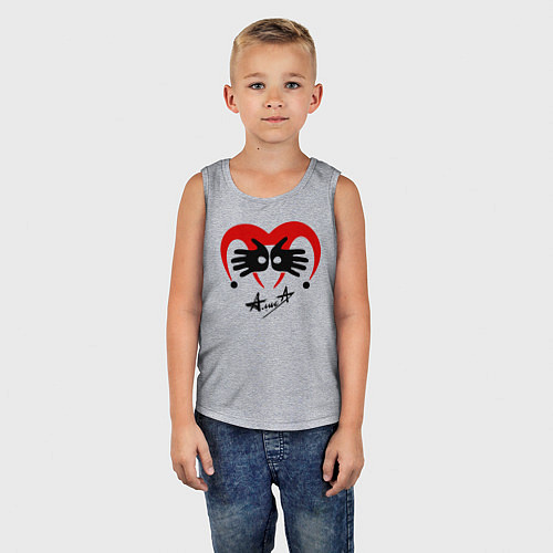 Детская майка Черная метка - Алиса / Меланж – фото 5