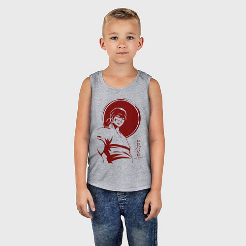 Детская майка Ророноа Зоро One Piece / Меланж – фото 5