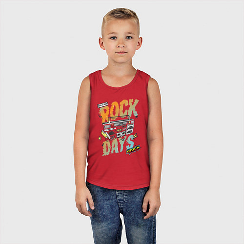 Детская майка Rock Days / Красный – фото 5